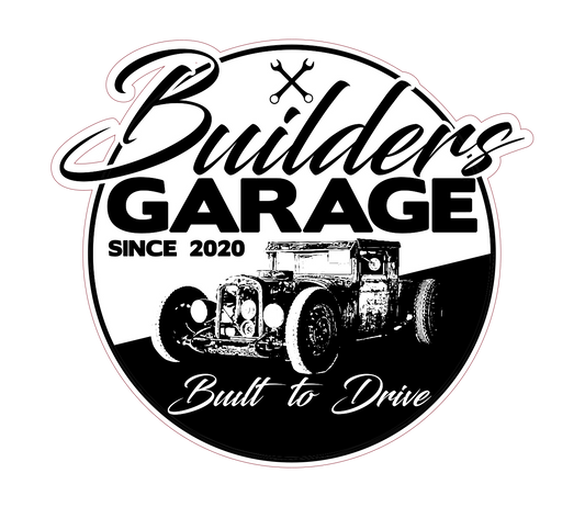 BUILDERS GARAGE OG LOGO STICKER